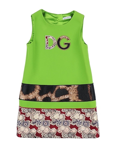 DOLCE&GABBANA Vestito Verde chiaro 36% Viscosa, 35% Acetato, 27% Fibre sintetiche, 1% Cotone, 1% Seta