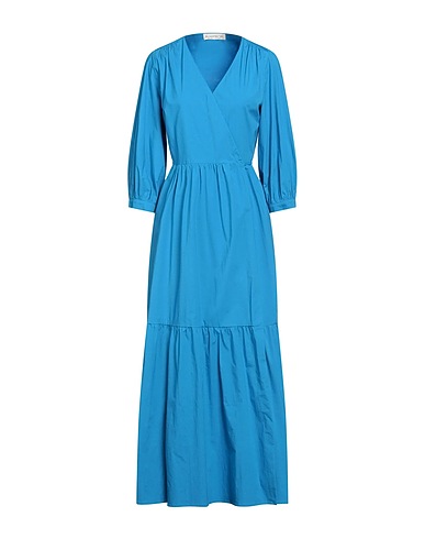PDR PHISIQUE DU ROLE Long dress Azure 97% Cotton, 3% Elastane