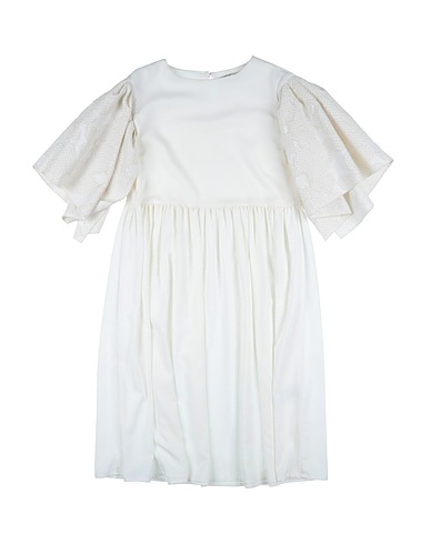 AMELIE ET SOPHIE Vestito Bianco 58% Cotone, 39% Poliestere, 3% Altre Fibre
