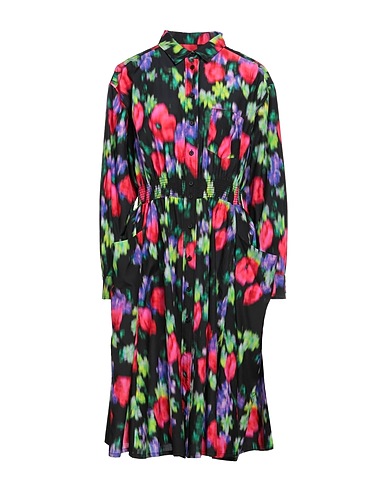 KENZO Midi dress Black 52% Cotton, 48% Silk