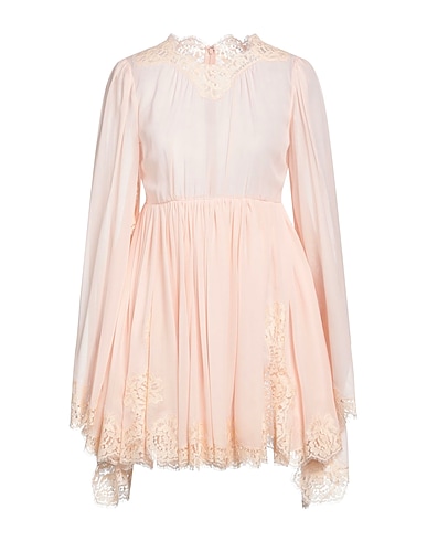DOLCE&GABBANA Short dress Light pink 80% Silk, 16% Cotton, 4% Polyamide
