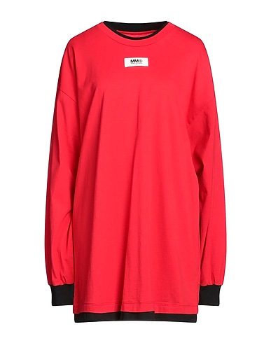 MM6 MAISON MARGIELA T-shirt Red 100% Cotton, Elastane