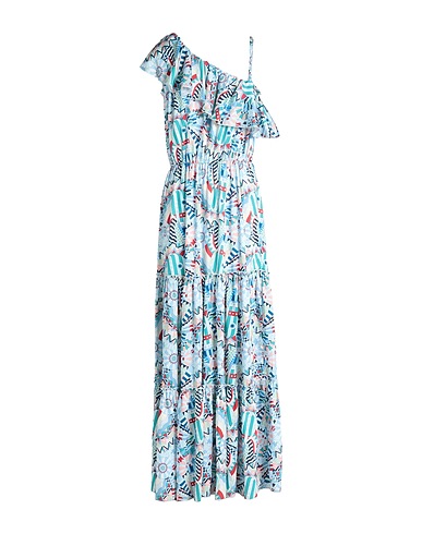 5 PROGRESS Langes Kleid Himmelblau 100% Polyester
