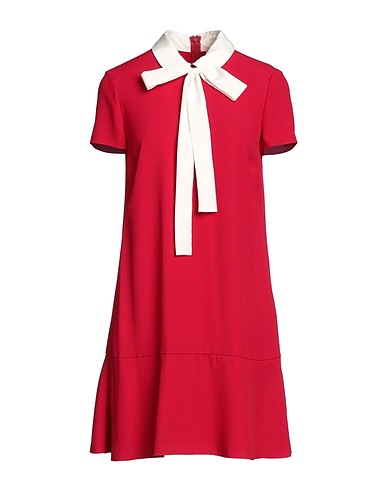 REDValentino Kurzes Kleid Rot 70% Acetat, 30% Viskose, Polyester