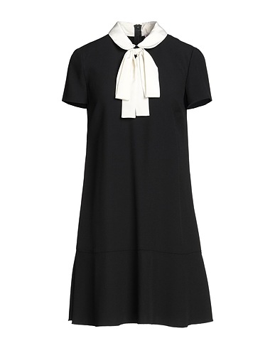 REDValentino Kurzes Kleid Schwarz 70% Acetat, 30% Viskose, Polyester
