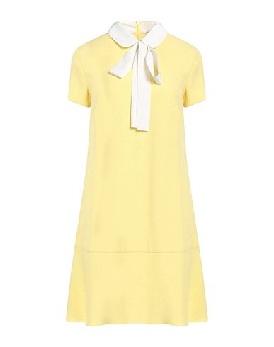 REDValentino Kurzes Kleid Gelb 70% Acetat, 30% Viskose, Polyester