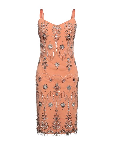 ELISABETTA FRANCHI Midi dress Blush 100% Polyester, Polyamide, Viscose, Plastic, Glass