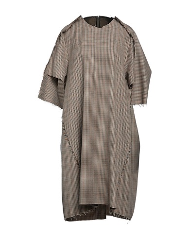 MAISON MARGIELA Midi dress Khaki 100% Virgin Wool