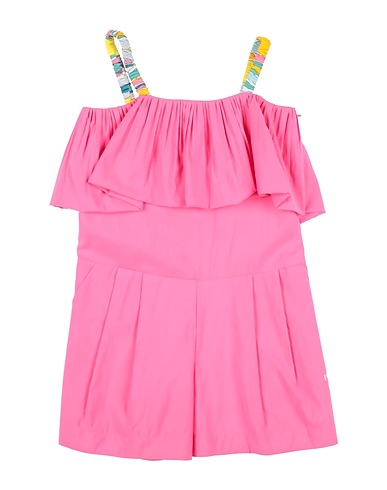 PUCCI Kids’ jumpsuit Fuchsia 80% Cotton, 20% Polyester, Viscose, Elastane