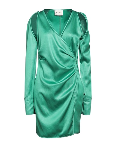 NANUSHKA Short dress Green 87% Triacetate, 13% Polyester