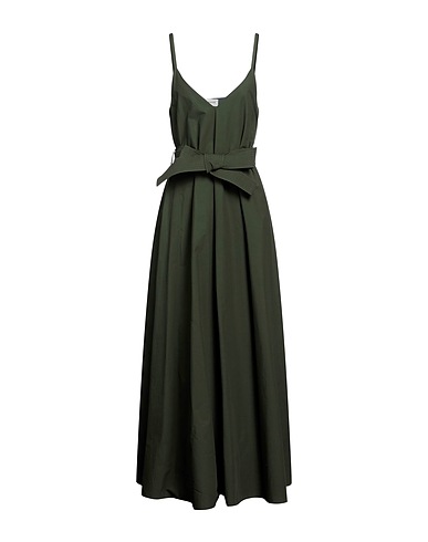 P.A.R.O.S.H. Long dress Military green 100% Cotton