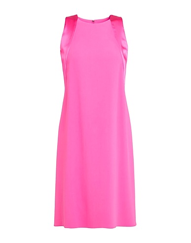 EMPORIO ARMANI Midi dress Fuchsia 50% Viscose, 47% Acetate, 3% Elastane