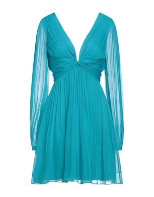 【関税 送料無料】A FERRETTI シルクドレス ALBERTA FERRETTI シルクドレス ミリタリーグリーン レディース