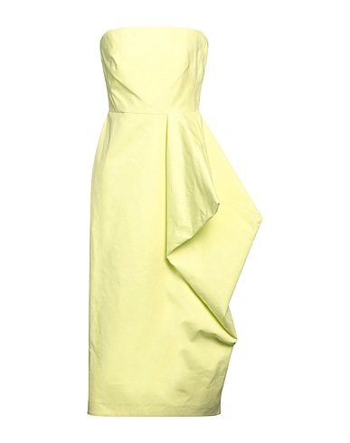 SPORTMAX Midi dress Lime green 100% Cotton
