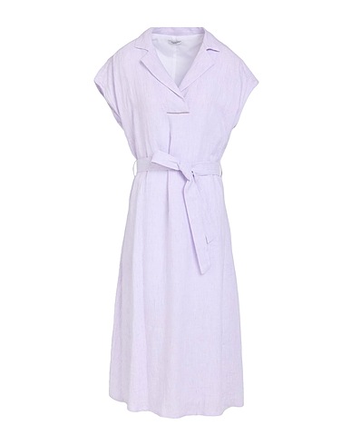 PESERICO Midi dress Mauve 100% Linen
