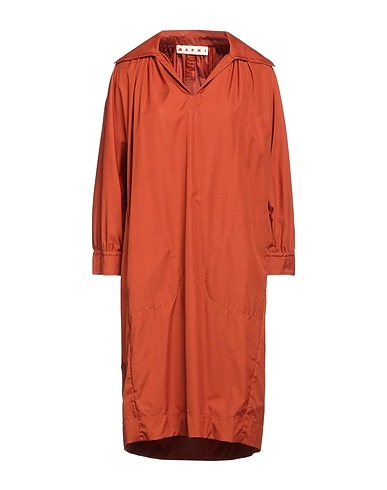 MARNI Midi dress Rust 100% Cotton