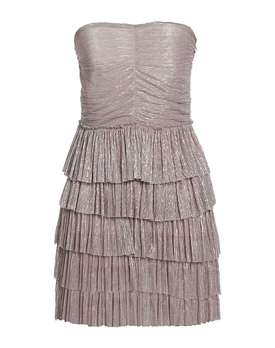 SOALLURE Short dress Pink 59% Polyester, 41% Metallic fiber