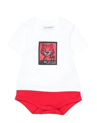 DOLCE&GABBANA Strampelanzug Weiß 100% Baumwolle