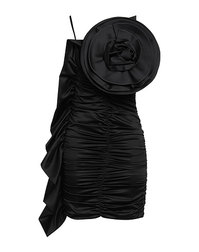 SIMONA CORSELLINI Short dress Black 100% Polyester, Polyamide, Elastane