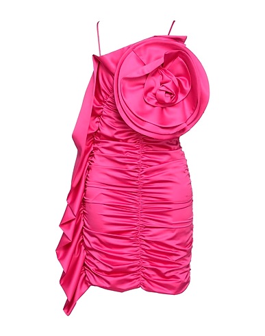 SIMONA CORSELLINI Short dress Fuchsia 100% Polyester, Polyamide, Elastane