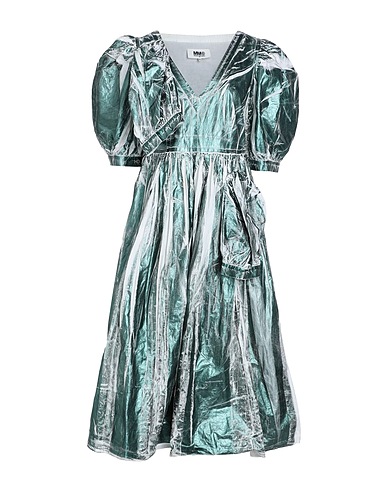 MM6 MAISON MARGIELA Midi dress Emerald green 100% Cotton