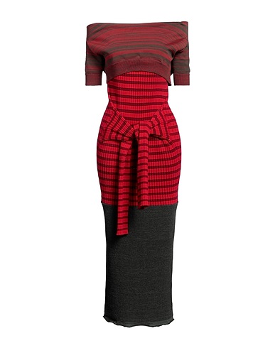MM6 MAISON MARGIELA Midi dress Red 61% Viscose, 14% Cotton, 14% Polyester, 11% Polyamide