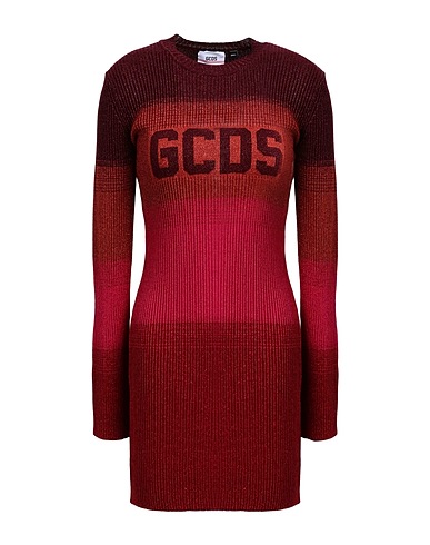 GCDS Short dress Fuchsia 70% Viscose, 15% Metallic fiber, 11% Polyester, 4% Polyamide