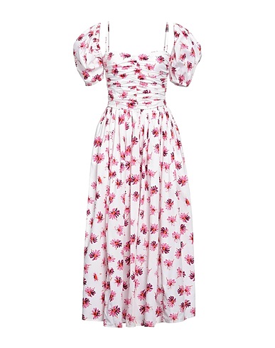MSGM Midi dress White 100% Cotton