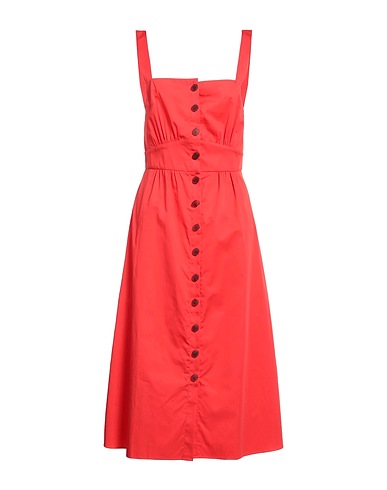BA&SH Midi dress Coral 100% Cotton