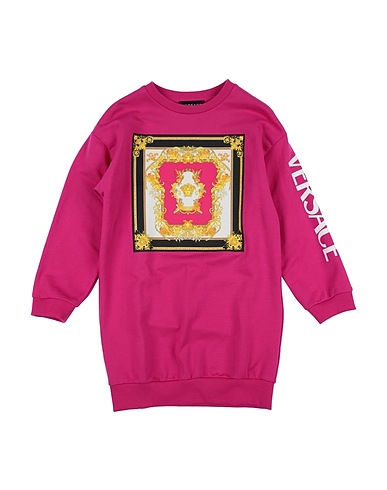VERSACE YOUNG Dress Fuchsia 100% Cotton, Elastane