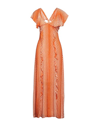 SOALLURE Long dress Orange 100% Viscose