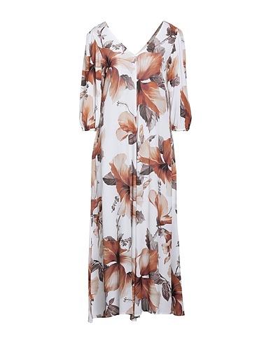 KANGRA Vestito lungo Bianco 100% Viscosa