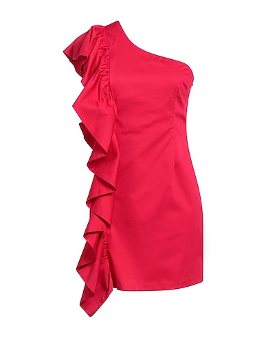 SOALLURE Vestito corto Fucsia 98% Cotone, 2% Elastan
