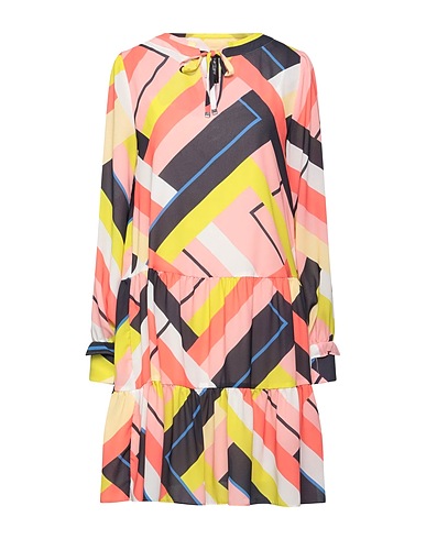 MARC CAIN Midi dress Pink 100% Polyester, Cupro, Elastane