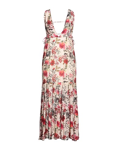 SOALLURE Long dress Ivory 80% Viscose, 20% Silk