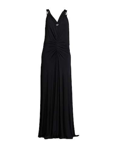 JUST CAVALLI Long dress Black 95% Viscose, 5% Elastane