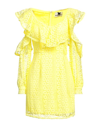 NO SECRETS Vestito corto Giallo 100% Poliestere