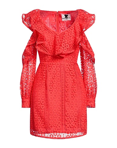 NO SECRETS Short dress Coral 100% Polyester