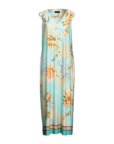 CLIPS Μακρύ φόρεμα Μπλε του ουρανού 90% Βισκόζη, 10% Ελαστάνη