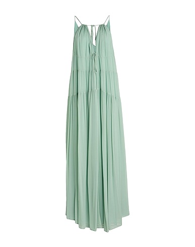 DONDUP Vestito lungo Verde salvia 100% Viscosa