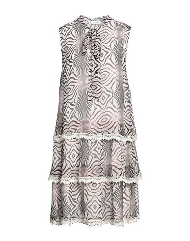 CAFèNOIR Short dress White 100% Viscose