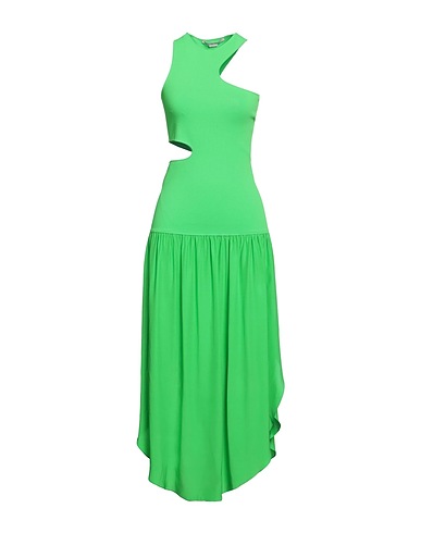 STELLA McCARTNEY Long dress Green 100% Silk, Viscose, Polyester