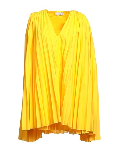 JIJIL Vestito corto Giallo 65% Poliestere, 35% Cotone