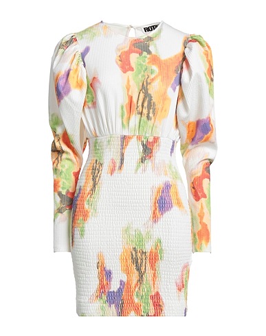 ROTATE BIRGER CHRISTENSEN Short dress White 55% Recycled polyester, 45% Polyester