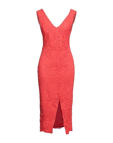 SOALLURE Midi dress Red 62% Polyamide, 38% Cotton, Polyester
