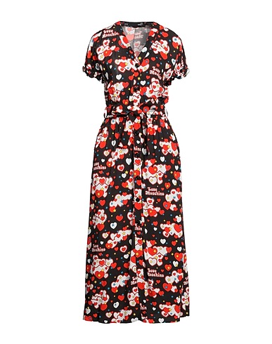 LOVE MOSCHINO Long dress Black 100% Viscose