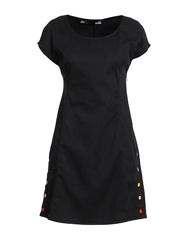 LOVE MOSCHINO Short dress Black 67% Cotton, 29% Lyocell, 4% Elastane