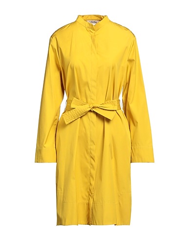 'S MAX MARA Shirt dress Yellow 100% Cotton