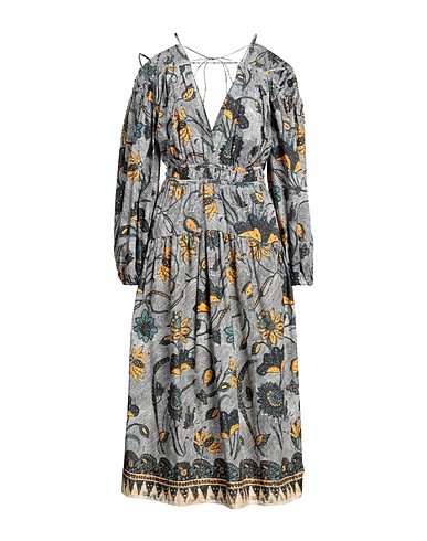 ULLA JOHNSON Midi dress Green 100% Cotton