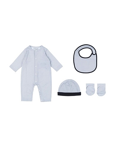 EMPORIO ARMANI Baby accessories set Sky blue 100% Cotton